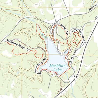 United States Geological Survey Meridian, TX (2022, 24000-Scale) digital map