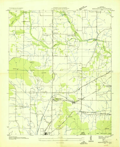 United States Geological Survey Meridianville, AL (1936, 24000-Scale) digital map