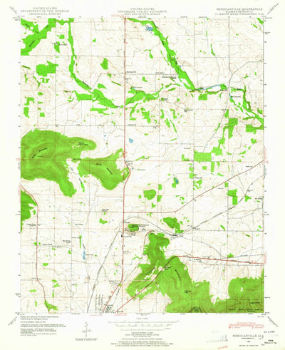 United States Geological Survey Meridianville, AL (1948, 24000-Scale) digital map