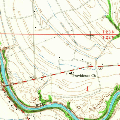 United States Geological Survey Merigold, MS (1966, 24000-Scale) digital map