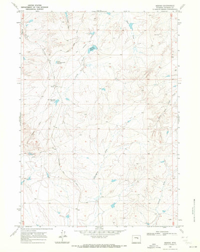 United States Geological Survey Merino, WY (1968, 24000-Scale) digital map