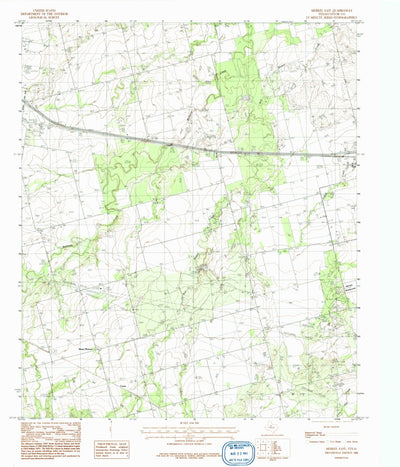 United States Geological Survey Merkel East, TX (1984, 24000-Scale) digital map