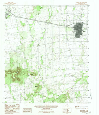 United States Geological Survey Merkel West, TX (1984, 24000-Scale) digital map