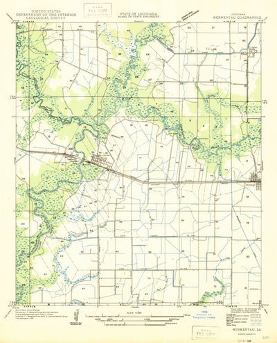 United States Geological Survey Mermentau, LA (1946, 31680-Scale) digital map
