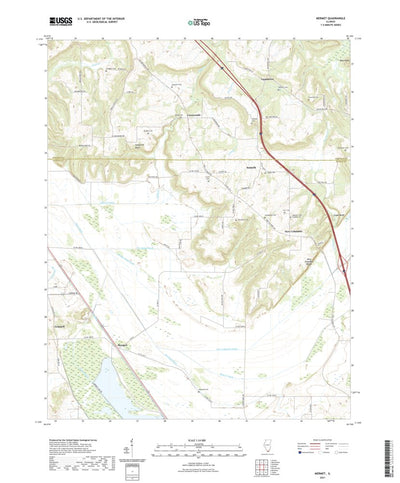 United States Geological Survey Mermet, IL (2021, 24000-Scale) digital map