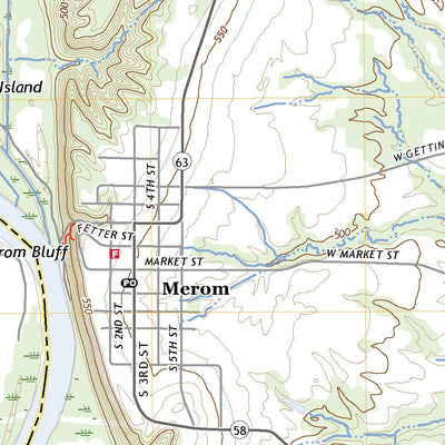 United States Geological Survey Merom, IN (2022, 24000-Scale) digital map