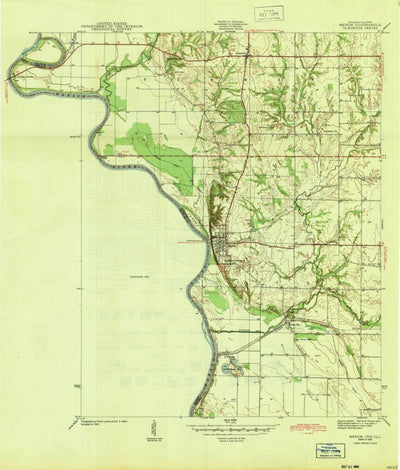 United States Geological Survey Merom, IN-IL (1943, 24000-Scale) digital map