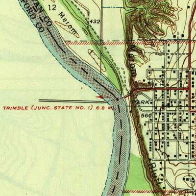 United States Geological Survey Merom, IN-IL (1943, 24000-Scale) digital map