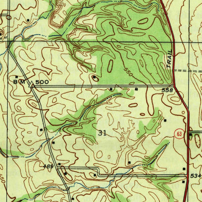 United States Geological Survey Merom, IN-IL (1943, 24000-Scale) digital map