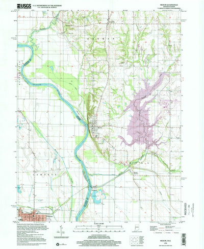 United States Geological Survey Merom, IN-IL (1998, 24000-Scale) digital map