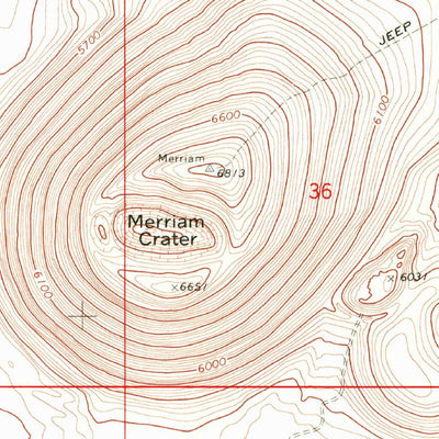 United States Geological Survey Merriam Crater, AZ (1969, 24000-Scale) digital map
