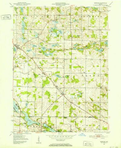 United States Geological Survey Merriam, IN (1951, 24000-Scale) digital map