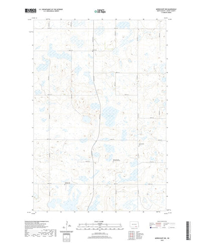 United States Geological Survey Merricourt NW, ND (2020, 24000-Scale) digital map