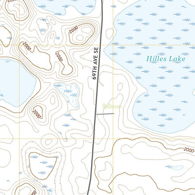 United States Geological Survey Merricourt NW, ND (2020, 24000-Scale) digital map