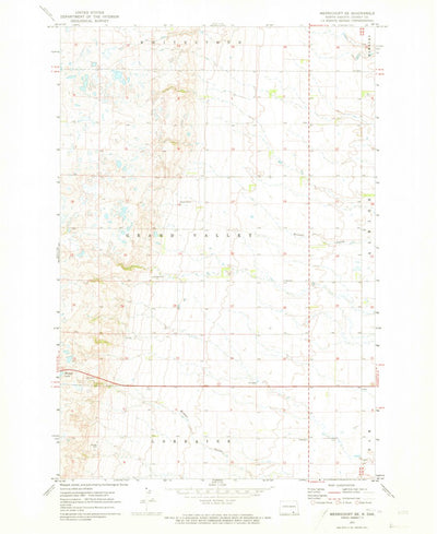 United States Geological Survey Merricourt SE, ND (1971, 24000-Scale) digital map