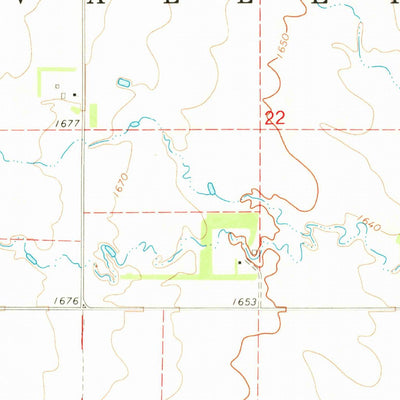 United States Geological Survey Merricourt SE, ND (1971, 24000-Scale) digital map