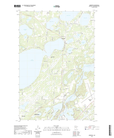 United States Geological Survey Merrifield, MN (2022, 24000-Scale) digital map