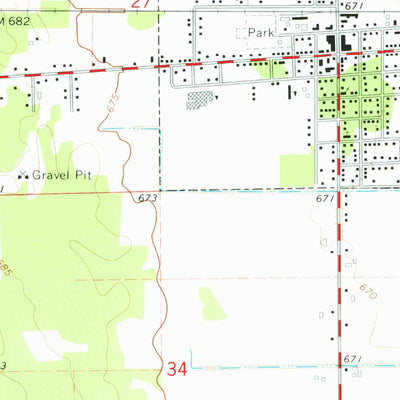 United States Geological Survey Merrill, MI (1973, 24000-Scale) digital map