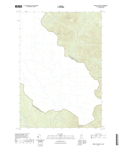 United States Geological Survey Merrill Mountain, ME (2021, 24000-Scale) digital map
