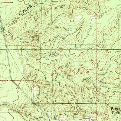 United States Geological Survey Merrill, MS (1982, 24000-Scale) digital map