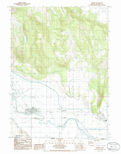 United States Geological Survey Merrill, OR (1986, 24000-Scale) digital map