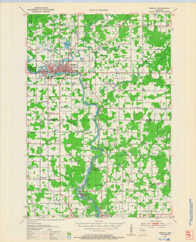 United States Geological Survey Merrill, WI (1951, 48000-Scale) digital map