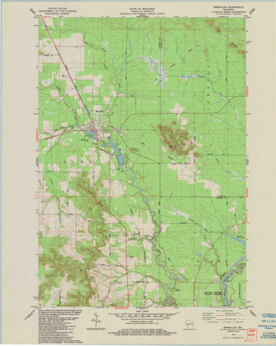 United States Geological Survey Merrillan, WI (1984, 24000-Scale) digital map