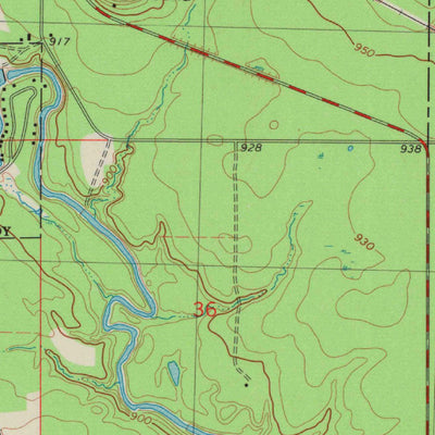 United States Geological Survey Merrillan, WI (1984, 24000-Scale) digital map