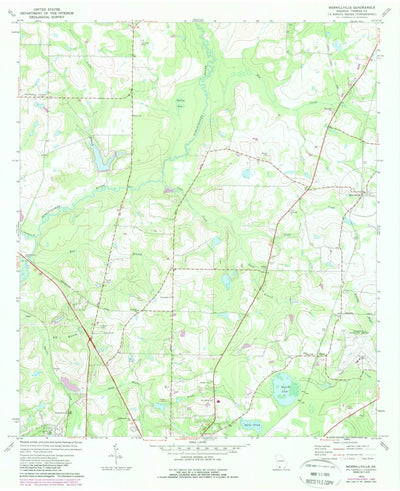 United States Geological Survey Merrillville, GA (1975, 24000-Scale) digital map