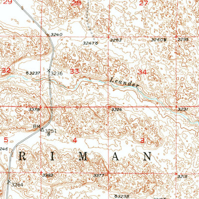 United States Geological Survey Merriman 4, NE (1951, 62500-Scale) digital map