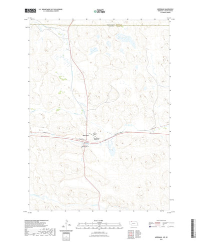 United States Geological Survey Merriman, NE (2021, 24000-Scale) digital map