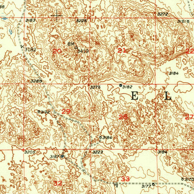 United States Geological Survey Merriman, NE-SD (1951, 62500-Scale) digital map