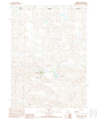 United States Geological Survey Merriman, NE-SD (1990, 24000-Scale) digital map
