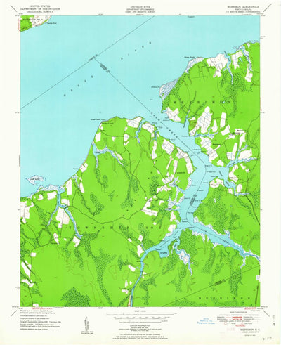 United States Geological Survey Merrimon, NC (1951, 24000-Scale) digital map