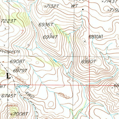United States Geological Survey Merritt Mountain, NV (1986, 24000-Scale) digital map