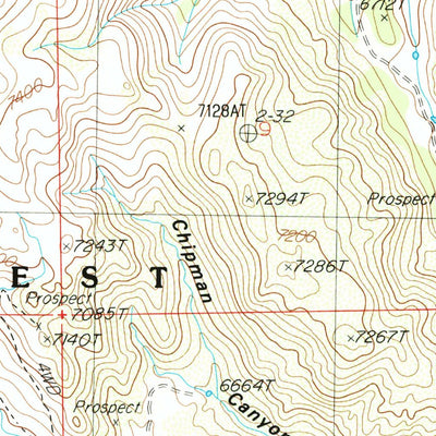 United States Geological Survey Merritt Mountain, NV (1986, 24000-Scale) digital map