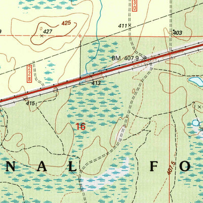 United States Geological Survey Merriweather, MI (1999, 24000-Scale) digital map