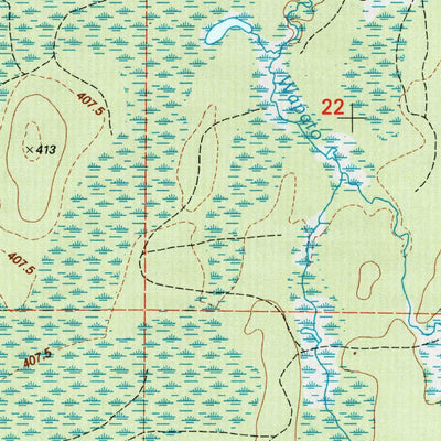 United States Geological Survey Merriweather, MI (1999, 24000-Scale) digital map
