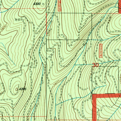 United States Geological Survey Merry Creek, ID (1995, 24000-Scale) digital map