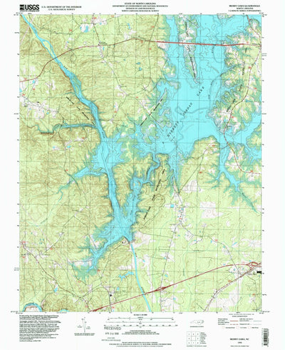 United States Geological Survey Merry Oaks, NC (1993, 24000-Scale) digital map