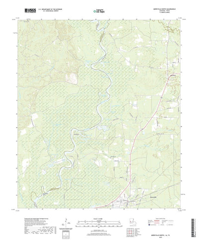 United States Geological Survey Merryville North, LA (2020, 24000-Scale) digital map