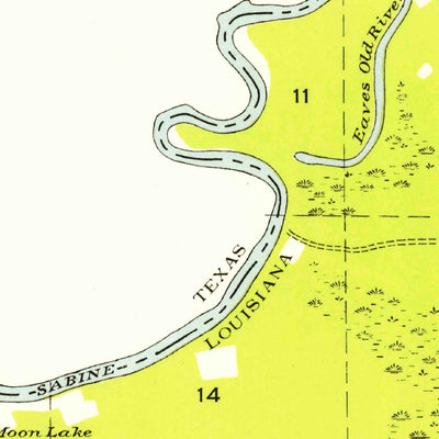 United States Geological Survey Merryville North, LA-TX (1954, 31680-Scale) digital map