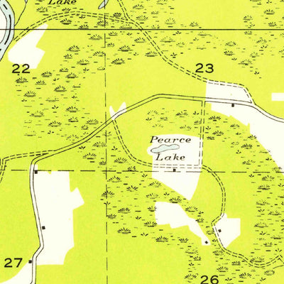 United States Geological Survey Merryville North, LA-TX (1954, 31680-Scale) digital map