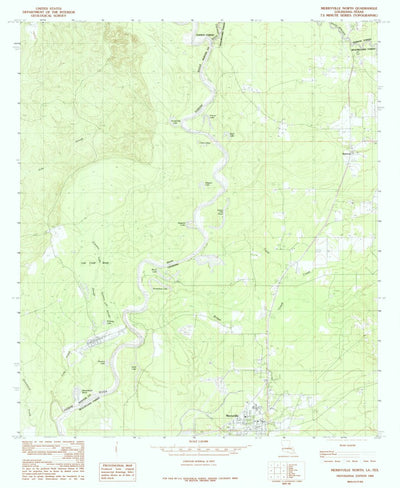 United States Geological Survey Merryville North, LA-TX (1984, 24000-Scale) digital map