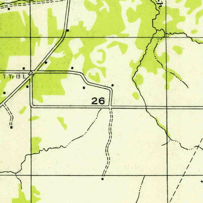 United States Geological Survey Merryville South, LA-TX (1954, 31680-Scale) digital map