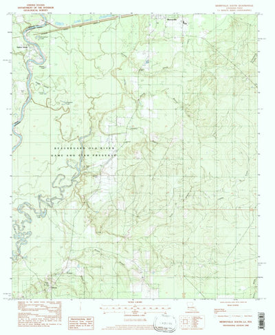 United States Geological Survey Merryville South, LA-TX (1982, 24000-Scale) digital map