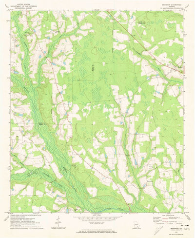 United States Geological Survey Mershon, GA (1971, 24000-Scale) digital map