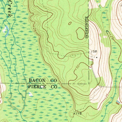 United States Geological Survey Mershon, GA (1971, 24000-Scale) digital map