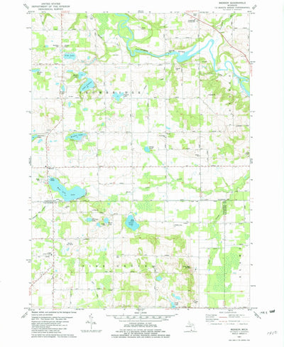 United States Geological Survey Merson, MI (1981, 24000-Scale) digital map