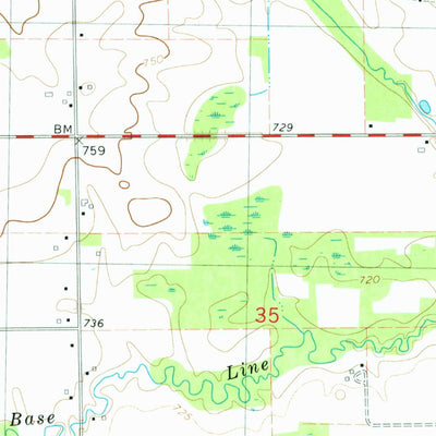 United States Geological Survey Merson, MI (1981, 24000-Scale) digital map